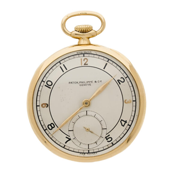 Swiss 18K yellow gold open faced pocket watch Circa 1939 Swiss 18K yellow gold open faced pocket watch Circa 1939