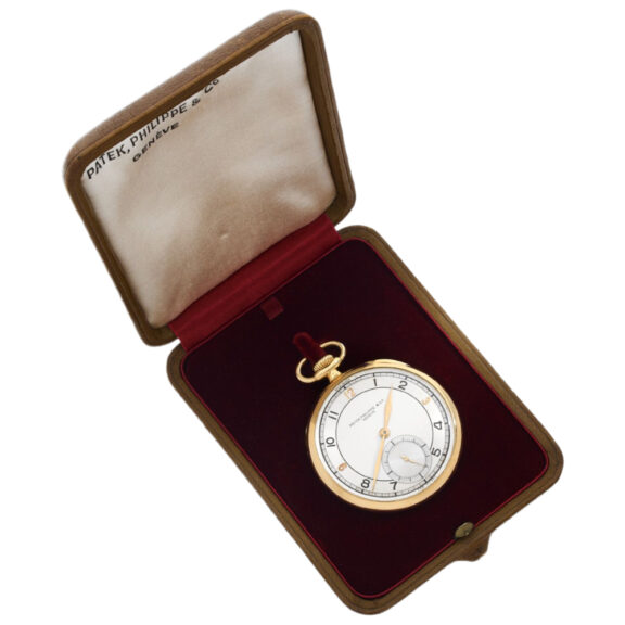 Swiss 18K yellow gold open faced pocket watch Circa 1939 Swiss 18K yellow gold open faced pocket watch Circa 1939