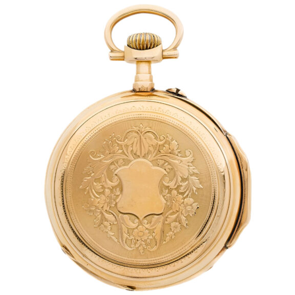 French 18K yellow gold open faced pocket watch Circa 1900 French 18K yellow gold open faced pocket watch Circa 1900