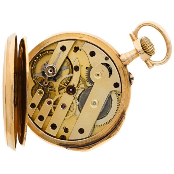French 18K yellow gold open faced pocket watch Circa 1900 French 18K yellow gold open faced pocket watch Circa 1900