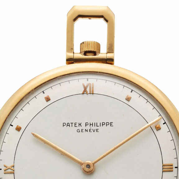 Swiss yellow gold open faced keyless lever watch Circa 1954 Swiss yellow gold open faced keyless lever watch Circa 1954