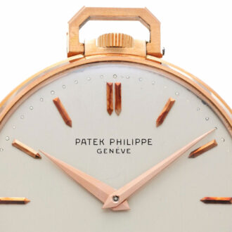 Swiss pink gold open faced keyless lever watch Circa 1952