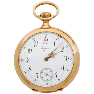 Swiss 18K yellow gold open faced pocket watch Circa 1910