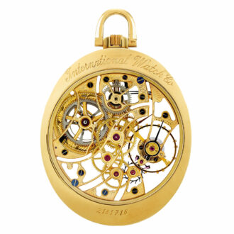 Very rare Swiss gold skeletonized with diamonds Circa 1984