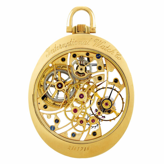 Very rare Swiss gold skeletonized with diamonds Circa 1984 Very rare Swiss gold skeletonized with diamonds Circa 1984