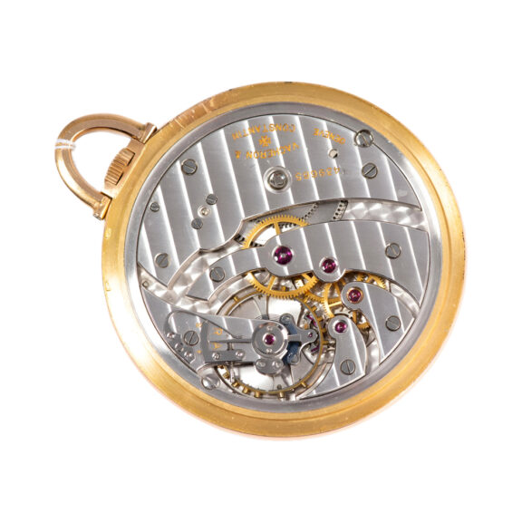 Swiss 18 carat rose gold open faced pocket watch Circa 1940 Swiss 18 carat rose gold open faced pocket watch Circa 1940