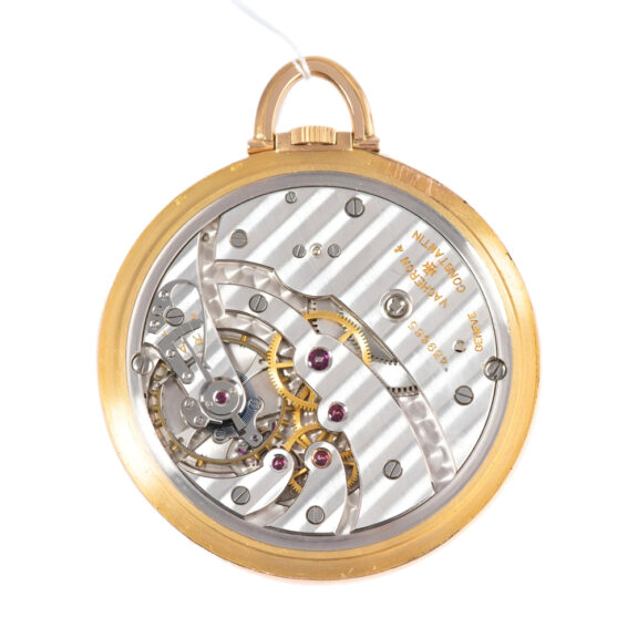 Swiss 18 carat rose gold open faced pocket watch Circa 1940 Swiss 18 carat rose gold open faced pocket watch Circa 1940