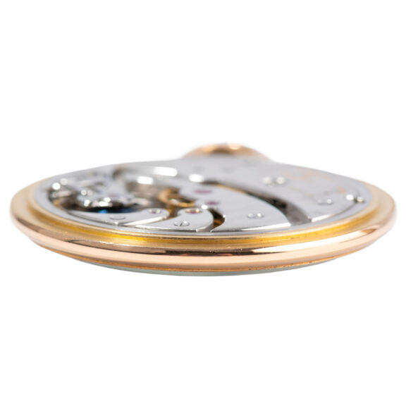Swiss 18 carat rose gold open faced pocket watch Circa 1940 Swiss 18 carat rose gold open faced pocket watch Circa 1940
