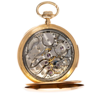 Swiss 18K gold minute repeating pocket watch Circa 1910