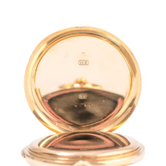 Swiss 18K gold minute repeating pocket watch Circa 1910