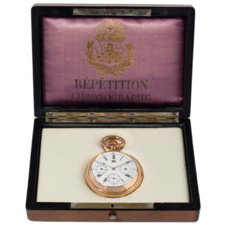 Swiss gold minute repeating pocket watch Circa 1900 Swiss gold minute repeating pocket watch Circa 1900