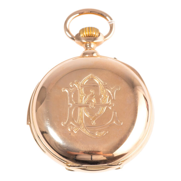 Swiss gold minute repeating pocket watch Circa 1900 Swiss gold minute repeating pocket watch Circa 1900