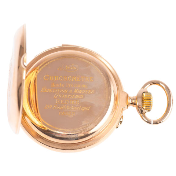 Swiss gold minute repeating pocket watch Circa 1900 Swiss gold minute repeating pocket watch Circa 1900