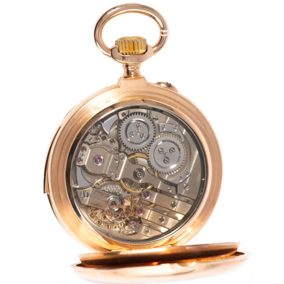 Swiss gold minute repeating pocket watch Circa 1900 Swiss gold minute repeating pocket watch Circa 1900