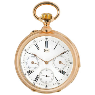 Swiss gold minute repeating pocket watch Circa 1900 Swiss gold minute repeating pocket watch Circa 1900