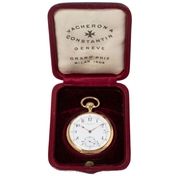 Swiss 18K yellow gold open faced pocket watch Circa 1907 Swiss 18K yellow gold open faced pocket watch Circa 1907