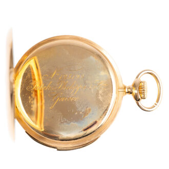 Swiss 18K gold minute repeating pocket watch Circa 1905