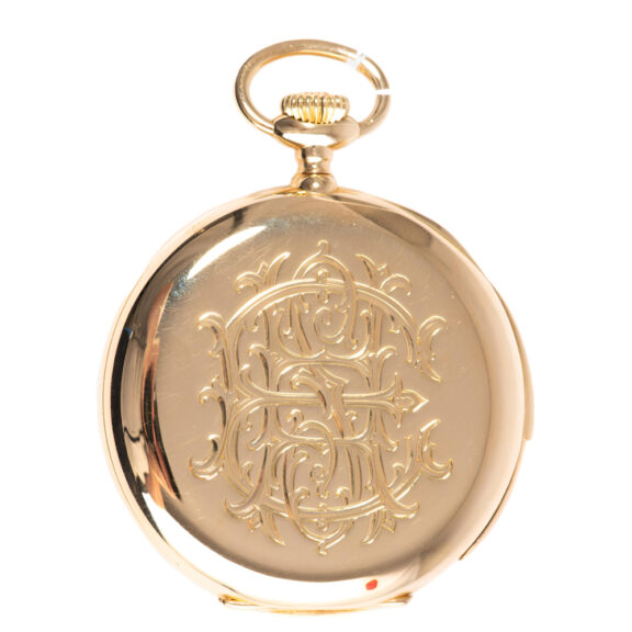 Swiss 18K gold minute repeating pocket watch Circa 1905 Swiss 18K gold minute repeating pocket watch Circa 1905