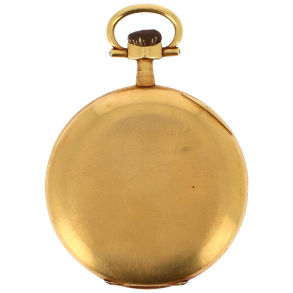 Swiss 18K yellow gold open faced pocket watch Circa 1910 Swiss 18K yellow gold open faced pocket watch Circa 1910