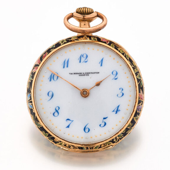 Rare and charming Swiss gold and enamel watch Circa 1900 Rare and charming Swiss gold and enamel watch Circa 1900
