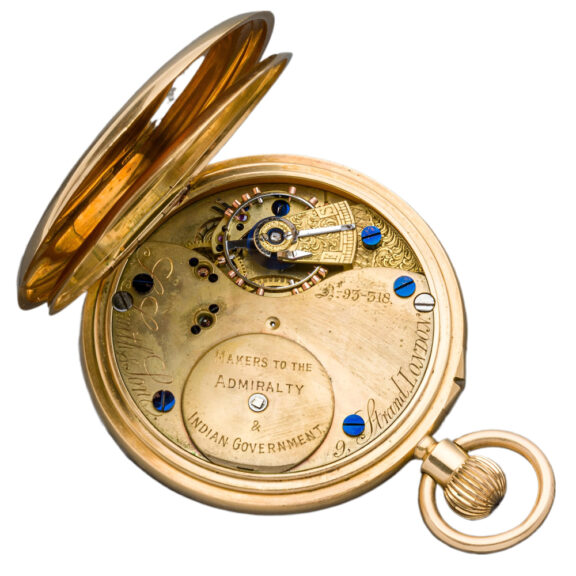 English 18K yellow gold open faced pocket watch Circa 1900 English 18K yellow gold open faced pocket watch Circa 1900