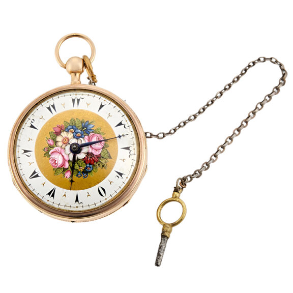 Swiss 18K gold musical repeating pocket watch Circa 1850 Swiss 18K gold musical repeating pocket watch Circa 1850