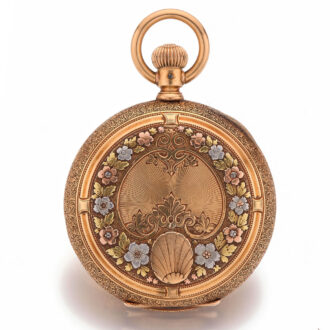 American lever wain a multi color gold hunter case Circa 1881