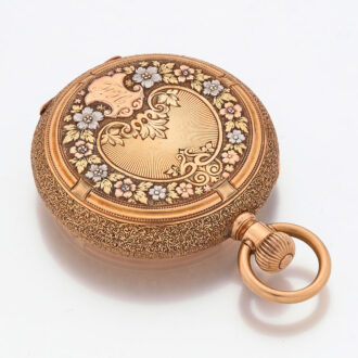 American lever wain a multi color gold hunter case Circa 1881