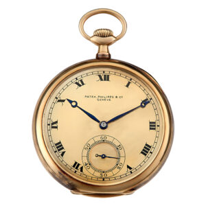 Swiss 14K yellow gold open faced pocket watch Circa 1912