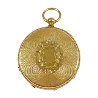 Swiss 18K yellow gold full hunter pocket watch Circa 1900