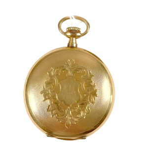 Swiss 18K yellow gold full hunter pocket watch Circa 1900