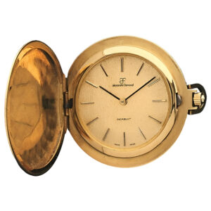 Swiss 18K yellow gold full hunter pocket watch Circa 1980