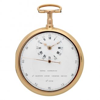 Interesting English gold watch with eccentric dial Circa 1803