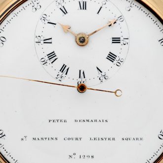 Interesting English gold watch with eccentric dial Circa 1803