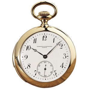 Swiss gold minute repeating lever pocket watch Circa 1910