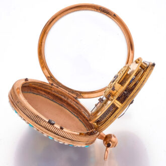 French gold, enamel, pearl and turquoise set watch Circa 1815