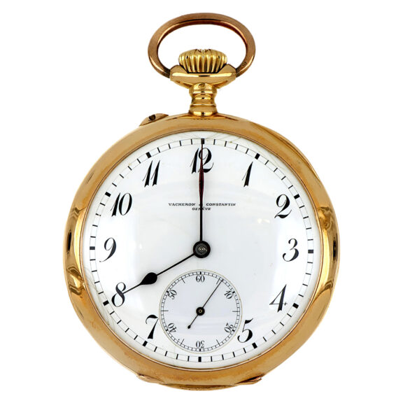 Swiss 18K yellow gold open faced pocket watch Circa 1910
