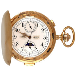 Swiss gold complicated repeating chronograph watch Circa 1900