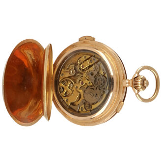 Swiss gold complicated repeating chronograph watch Circa 1900