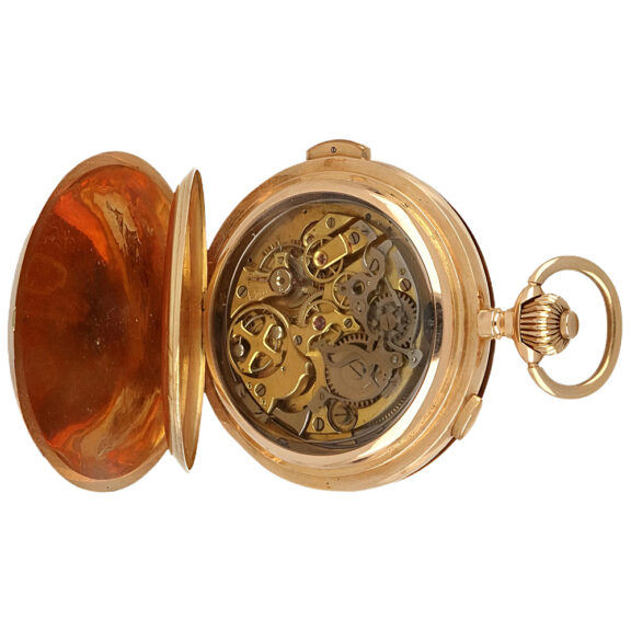 Swiss gold complicated repeating chronograph watch Circa 1900 Swiss gold complicated repeating chronograph watch Circa 1900