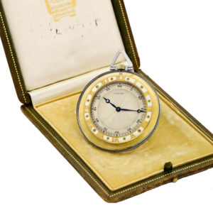 Swiss/French rock crystal open faced keyless watch Circa 1916