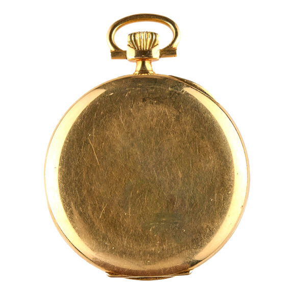 French 18K yellow gold open faced pocket watch Circa 1920 French 18K yellow gold open faced pocket watch Circa 1920