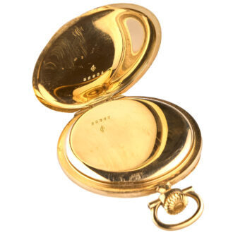 French 18K yellow gold open faced pocket watch Circa 1920
