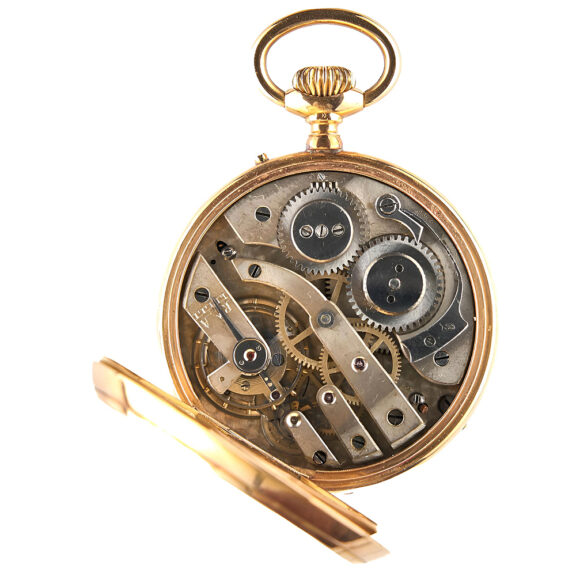 Swiss 18K yellow gold open faced pocket watch Circa 1880 Swiss 18K yellow gold open faced pocket watch Circa 1880