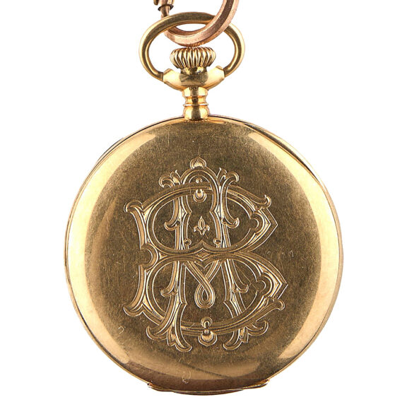 Swiss 18K yellow gold open faced pocket watch Circa 1912 Swiss 18K yellow gold open faced pocket watch Circa 1912