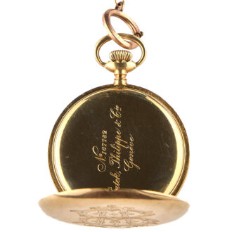Swiss 18K yellow gold open faced pocket watch Circa 1912