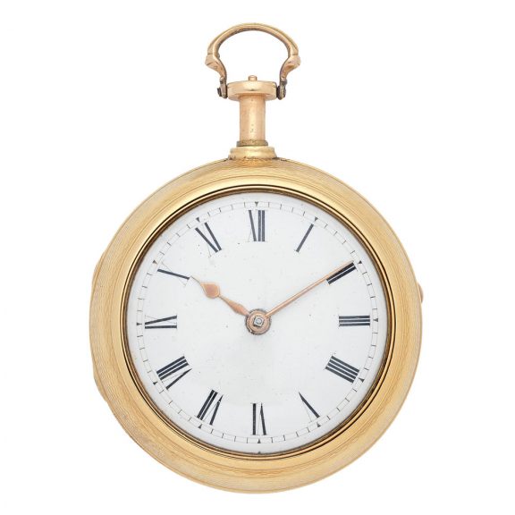 English 18K gold quarter repeating pocket watch Circa 1740