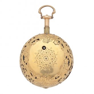 English 18K gold quarter repeating pocket watch Circa 1740