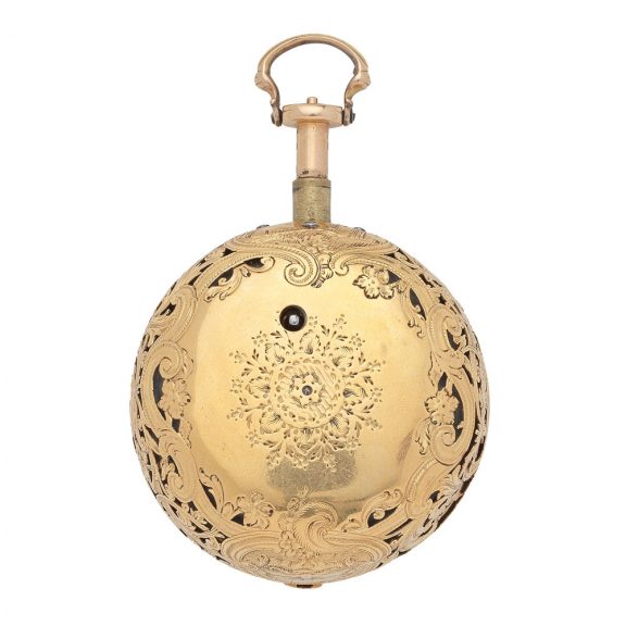 English 18K gold quarter repeating pocket watch Circa 1740 English 18K gold quarter repeating pocket watch Circa 1740