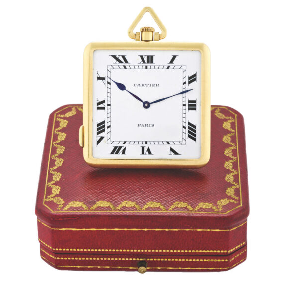French large square minute repeating pocket watch for baron de Rothschild Circa 1925